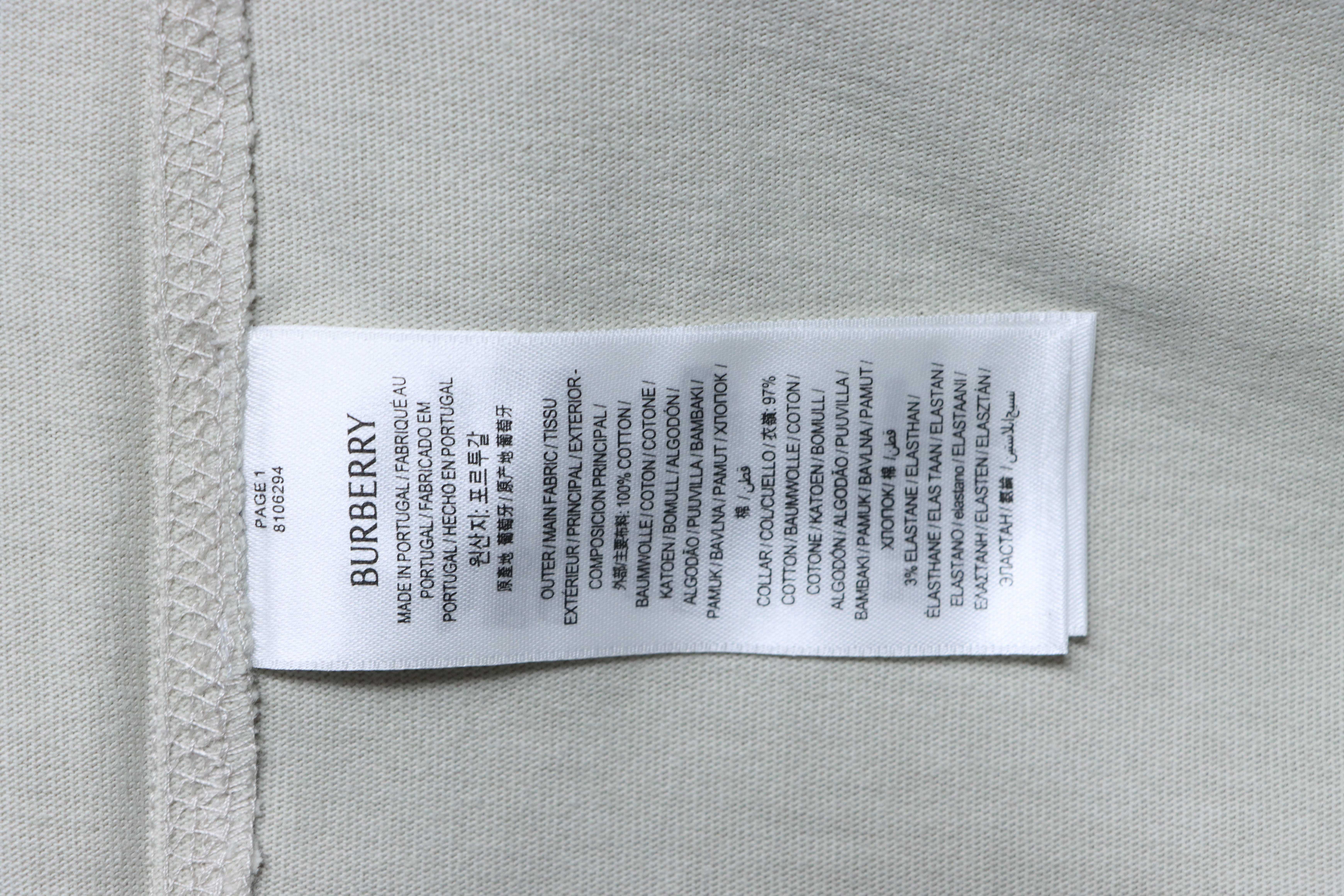BURBERRY Blue Short Sleeve T-Shirt