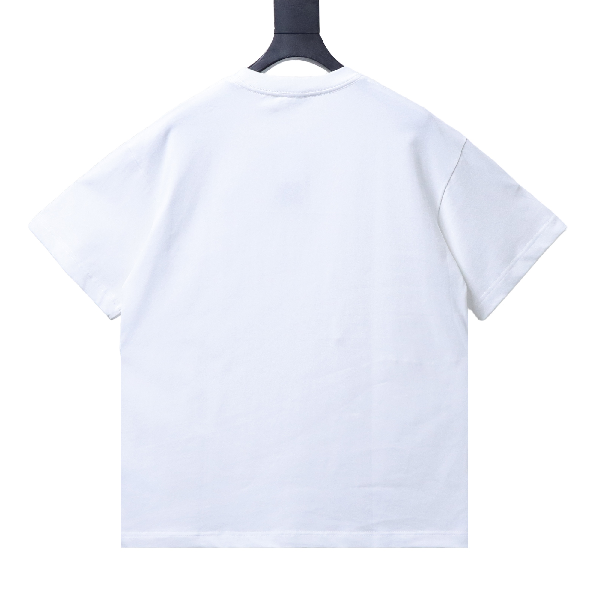 BURBERRY Blue Small Logo Equestrian Embroidery Small Logo Equestrian Embroidery Crew Neck Blue Short Sleeve T-Shirt Style 2