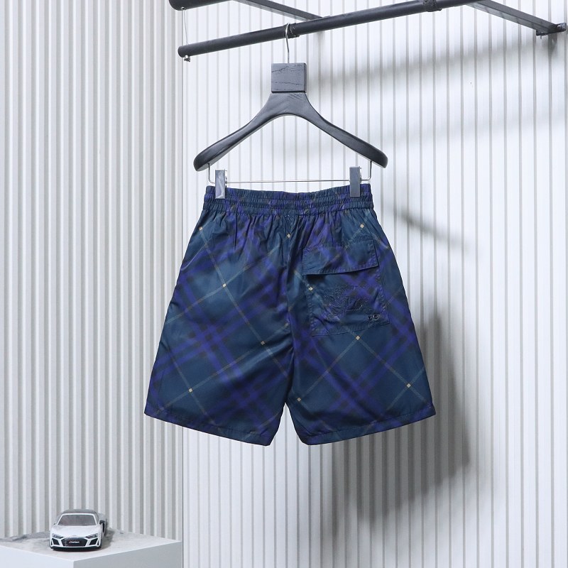 BURBERRY Check Blue Shorts