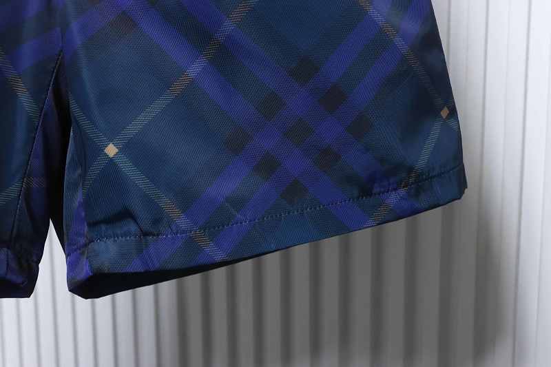 BURBERRY Check Blue Shorts