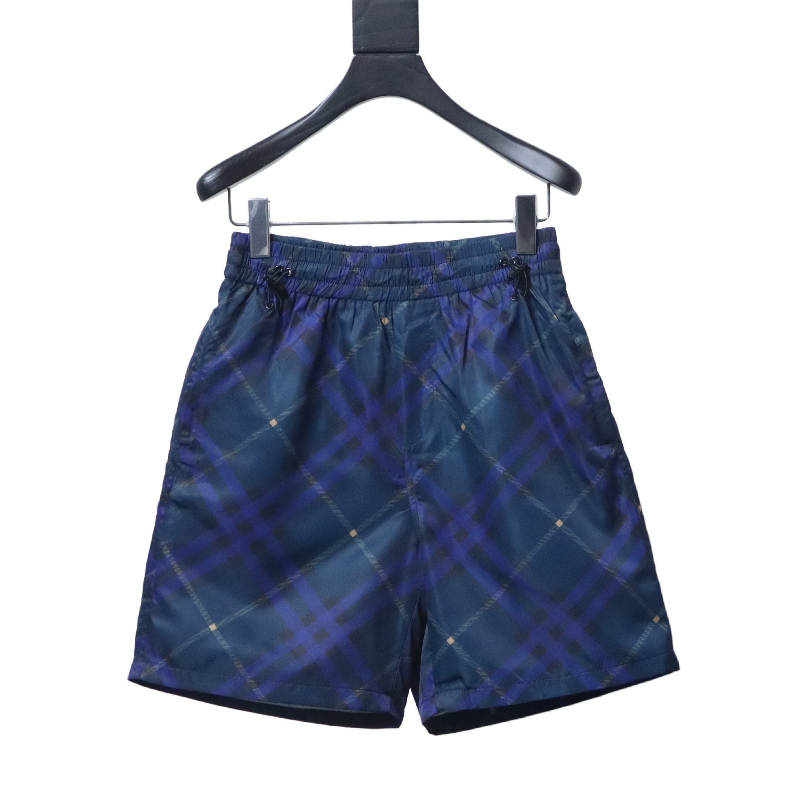 BURBERRY Check Blue Shorts