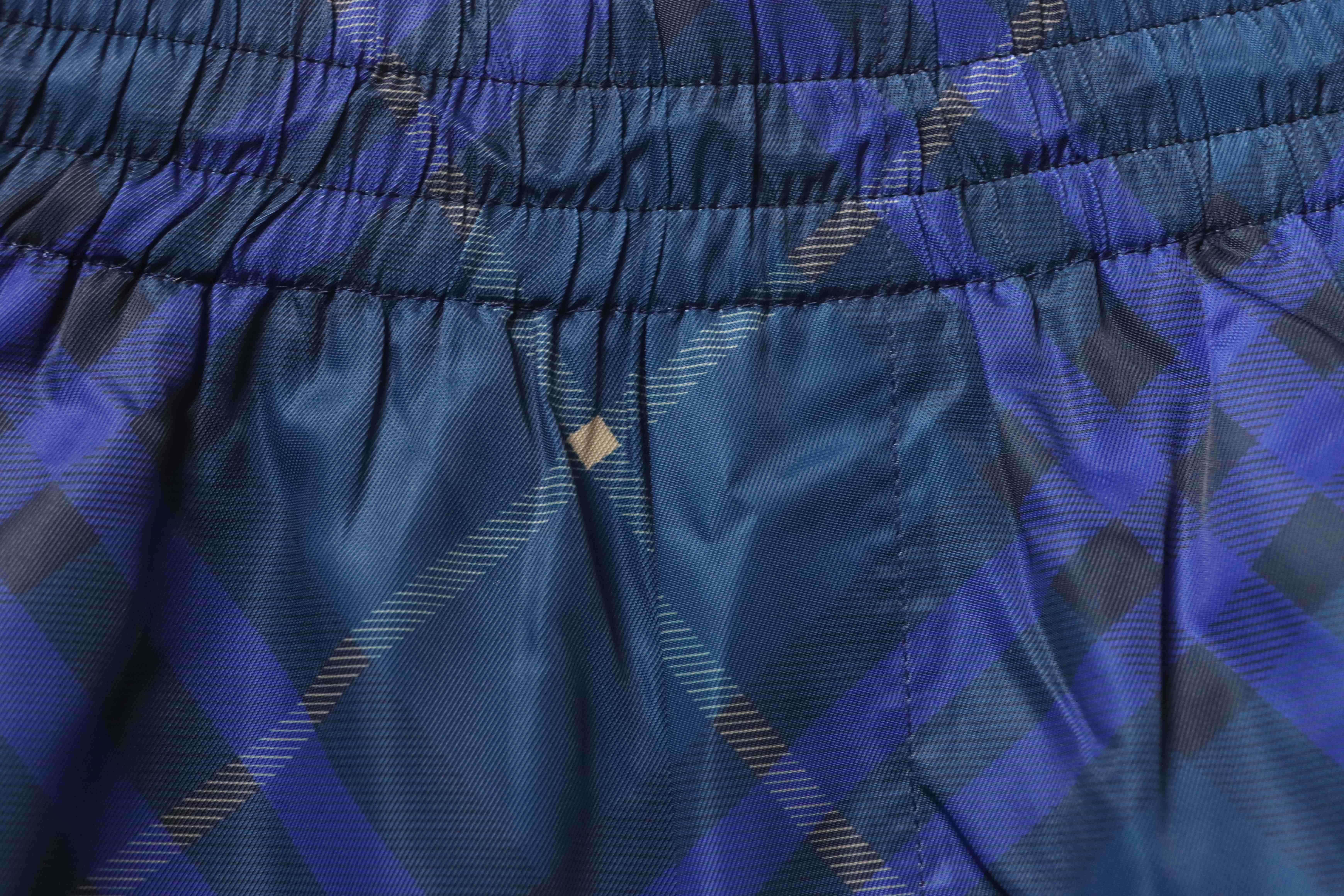 BURBERRY Check Blue Shorts