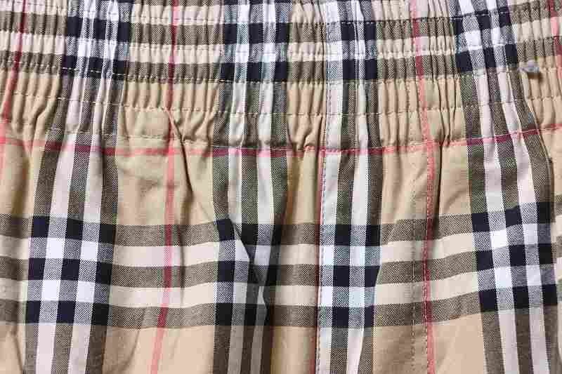 BURBERRY Check Cotton Pants