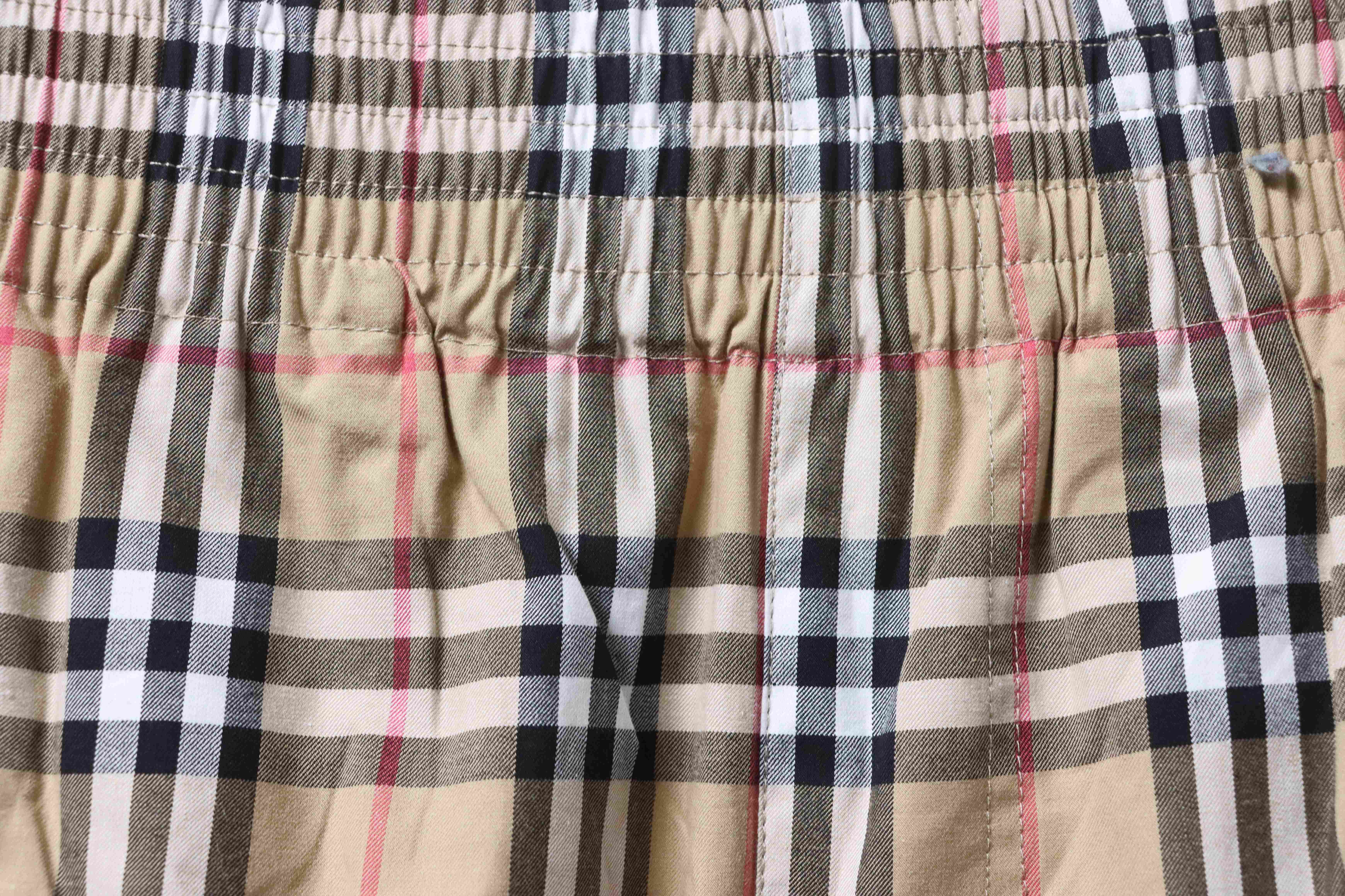 BURBERRY Check Cotton Pants