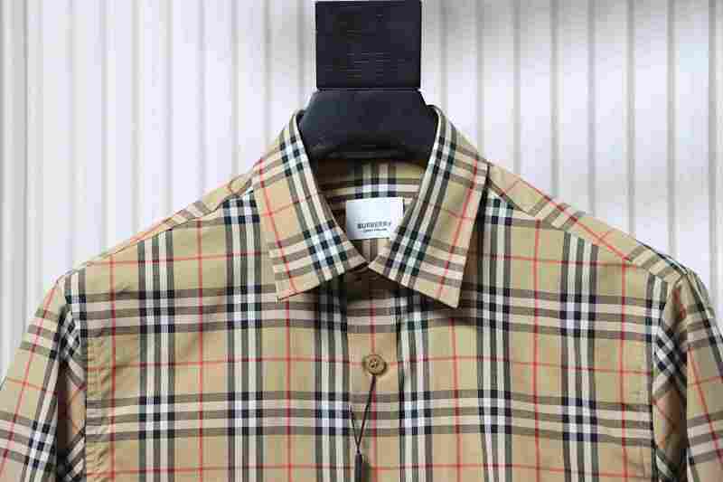 BURBERRY Check Cotton Shirt