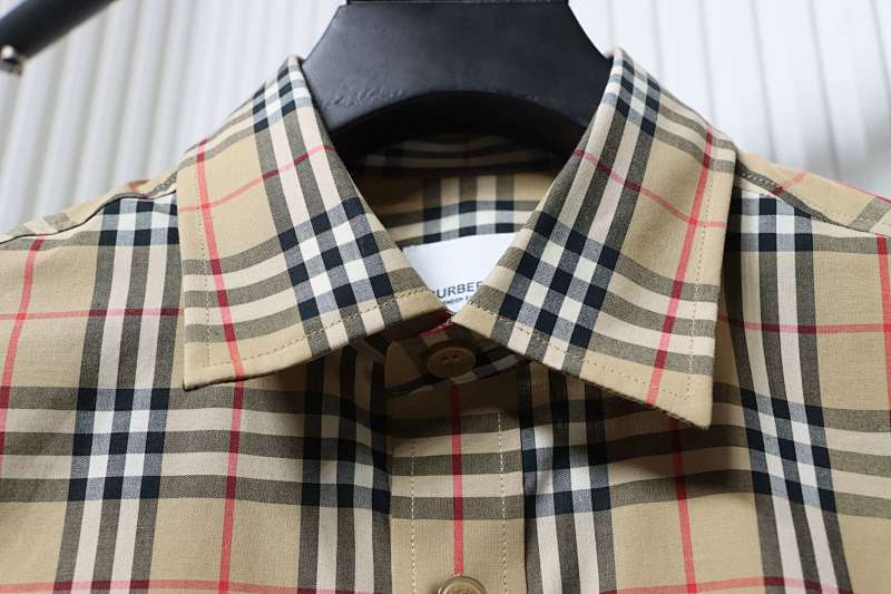 BURBERRY Check Cotton Shirt