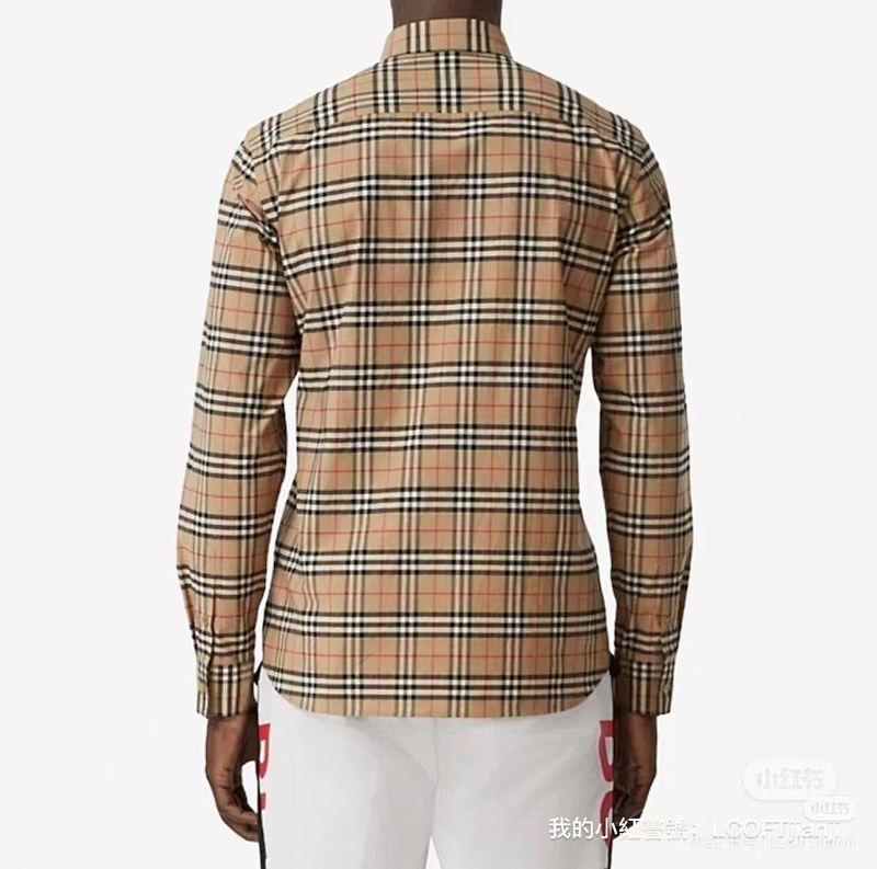 BURBERRY Check Cotton Shirt