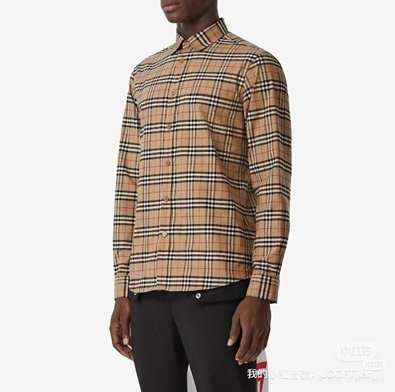 BURBERRY Check Cotton Shirt