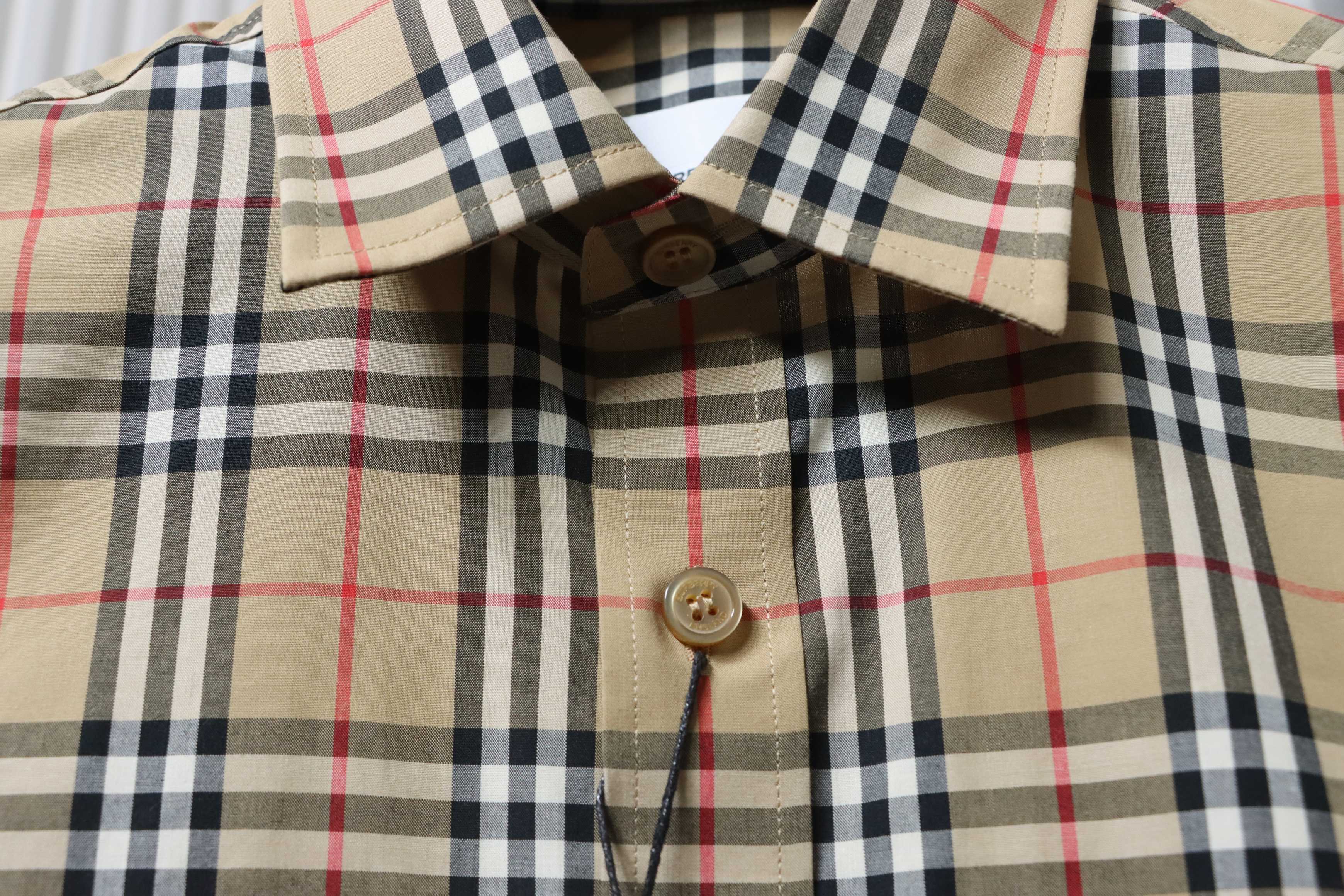 BURBERRY Check Cotton Shirt