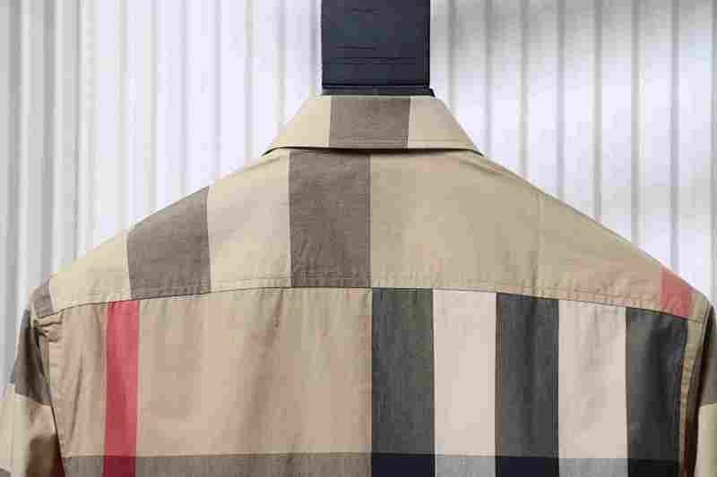 BURBERRY Check Cotton Shirt Style 1