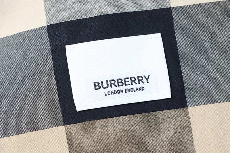 BURBERRY Check Cotton Shirt Style 1