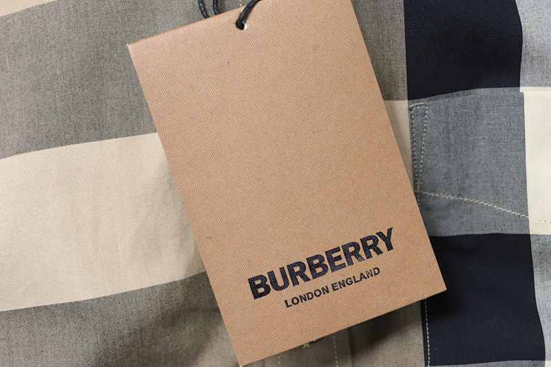 BURBERRY Check Cotton Shirt Style 1