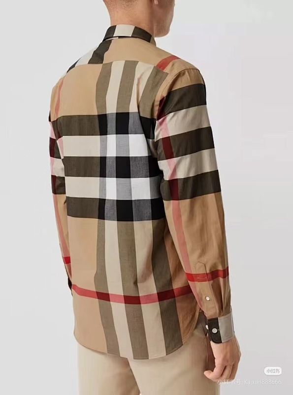 BURBERRY Check Cotton Shirt Style 1