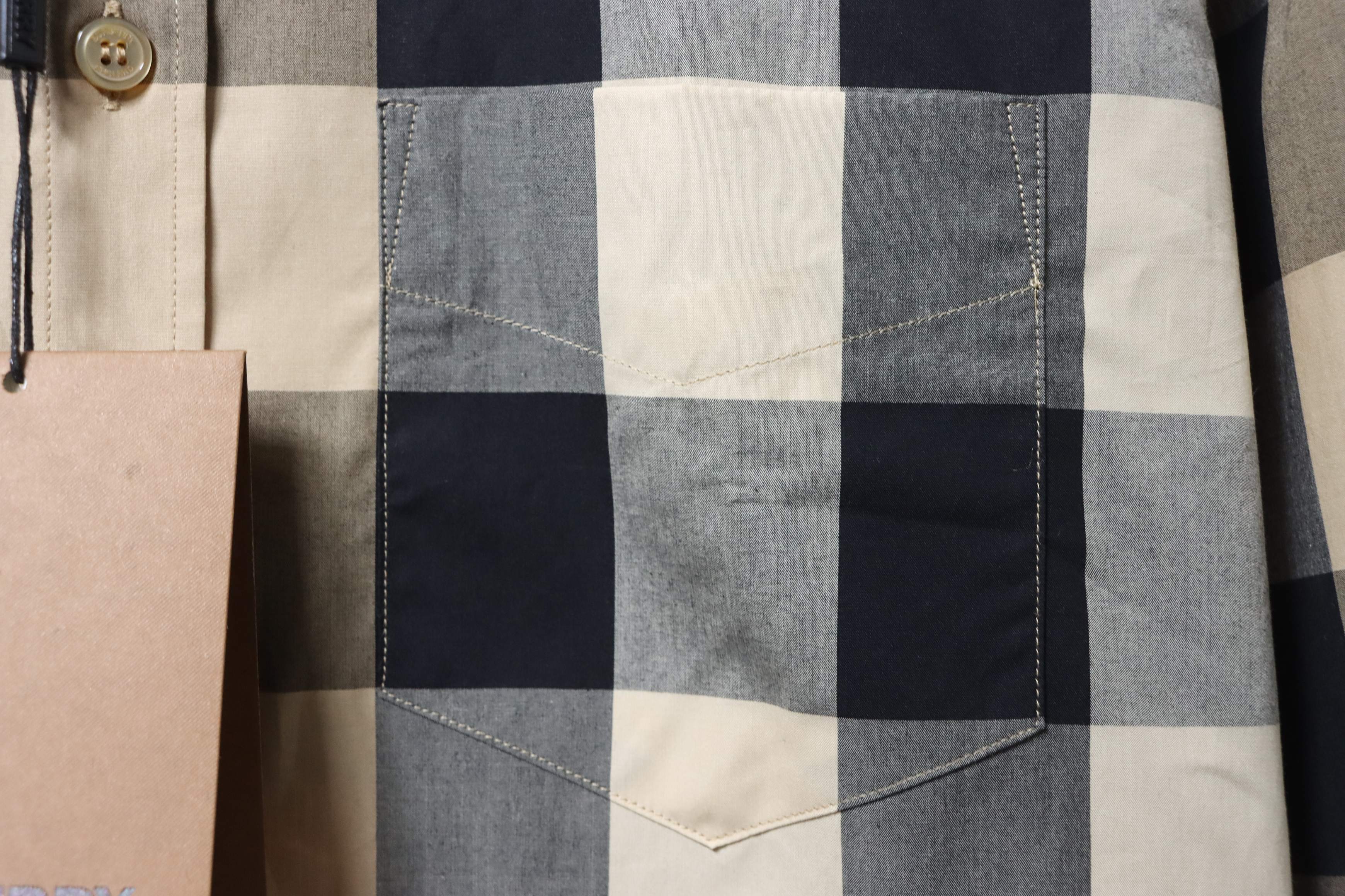 BURBERRY Check Cotton Shirt Style 1