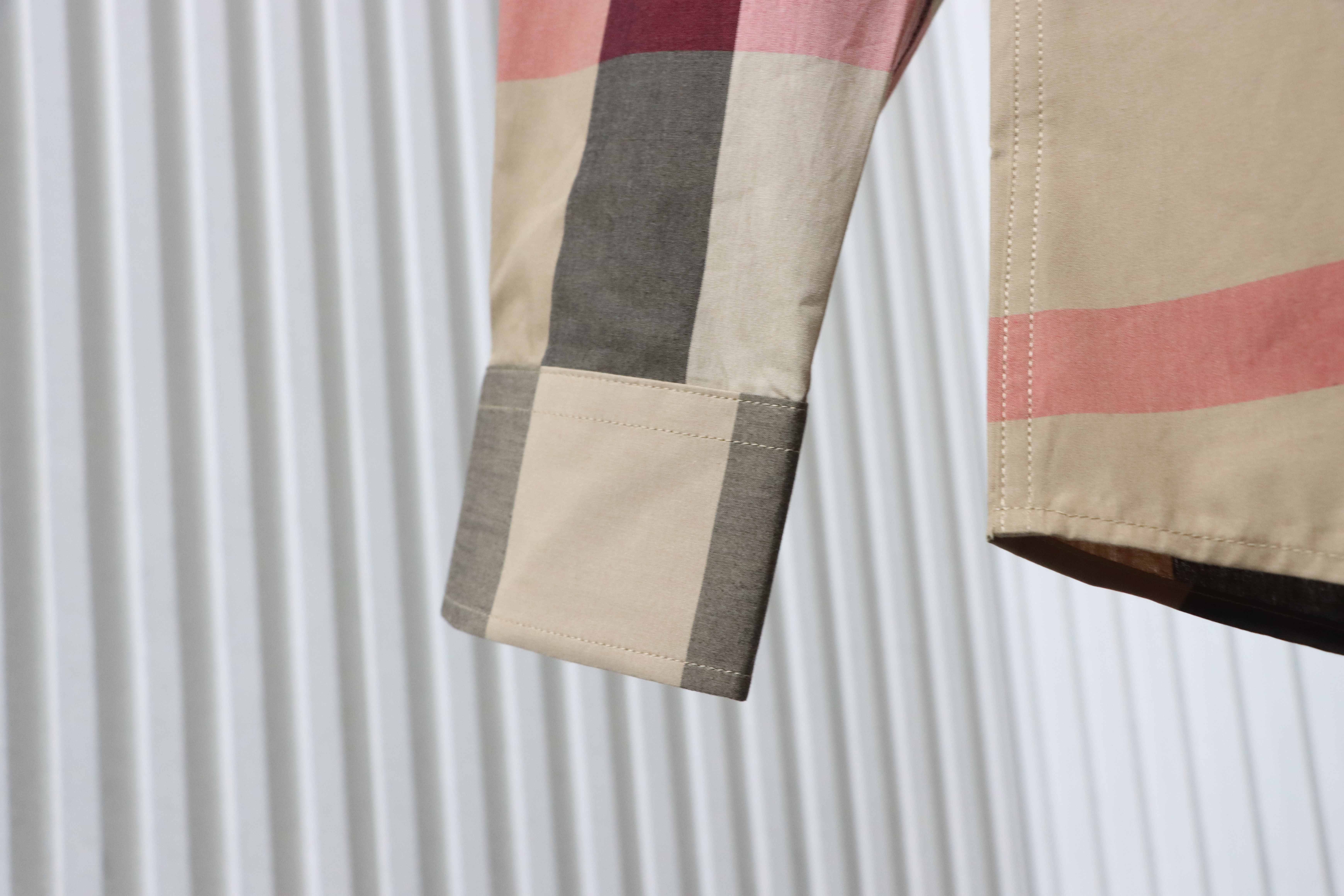 BURBERRY Check Cotton Shirt Style 1