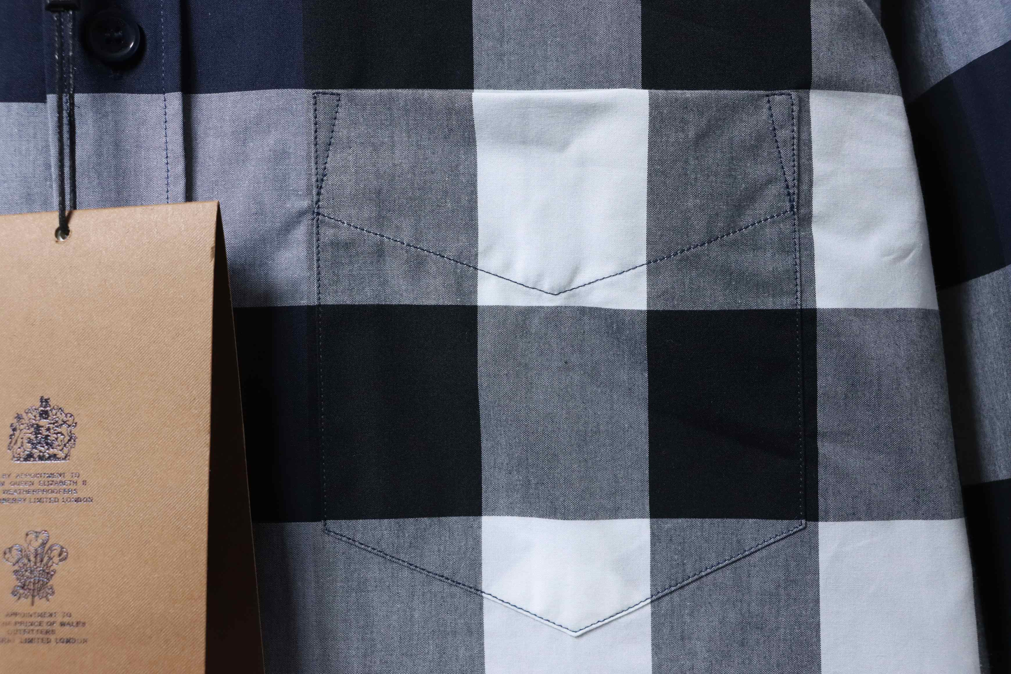 BURBERRY Check Cotton Shirt Style 2
