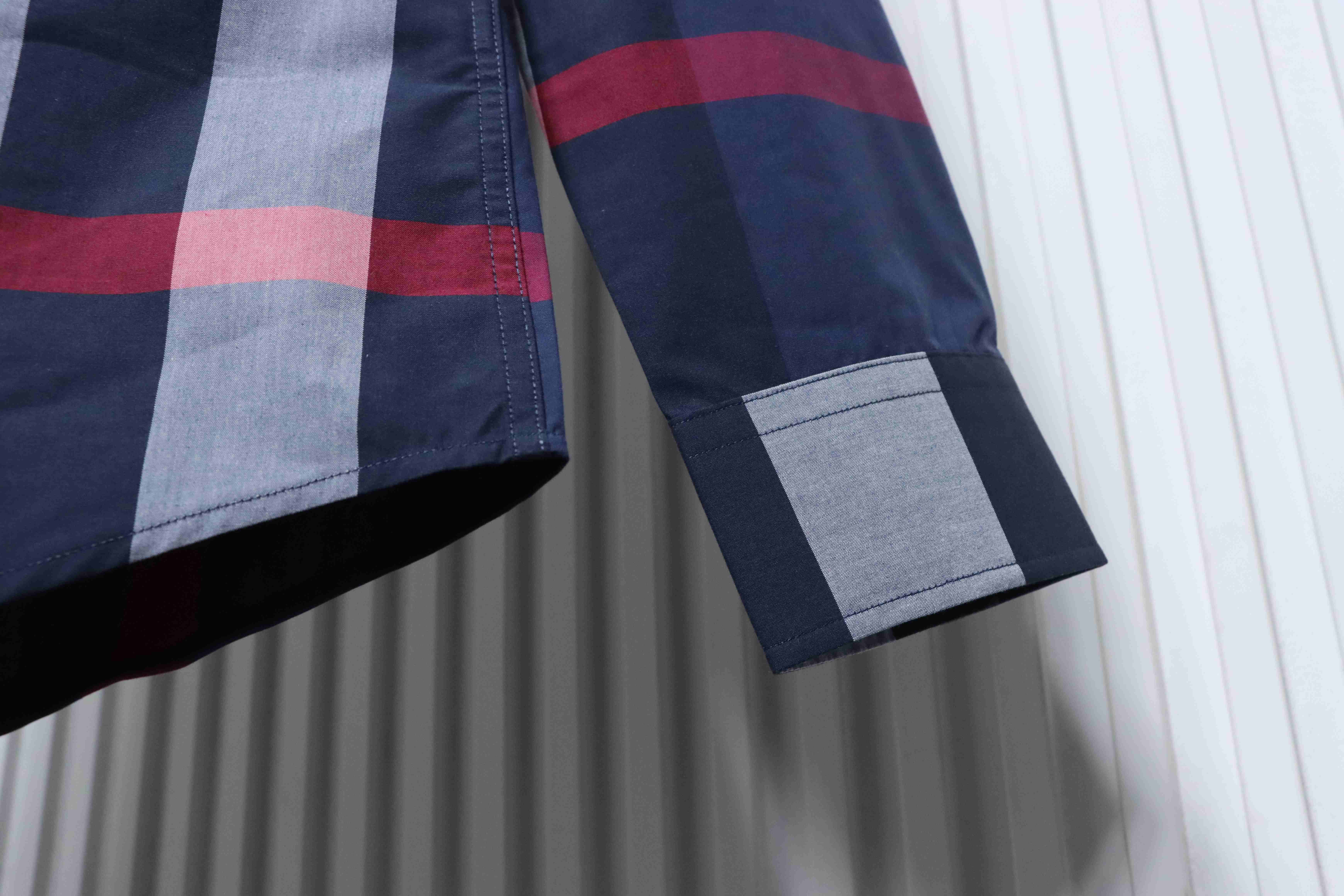 BURBERRY Check Cotton Shirt Style 2