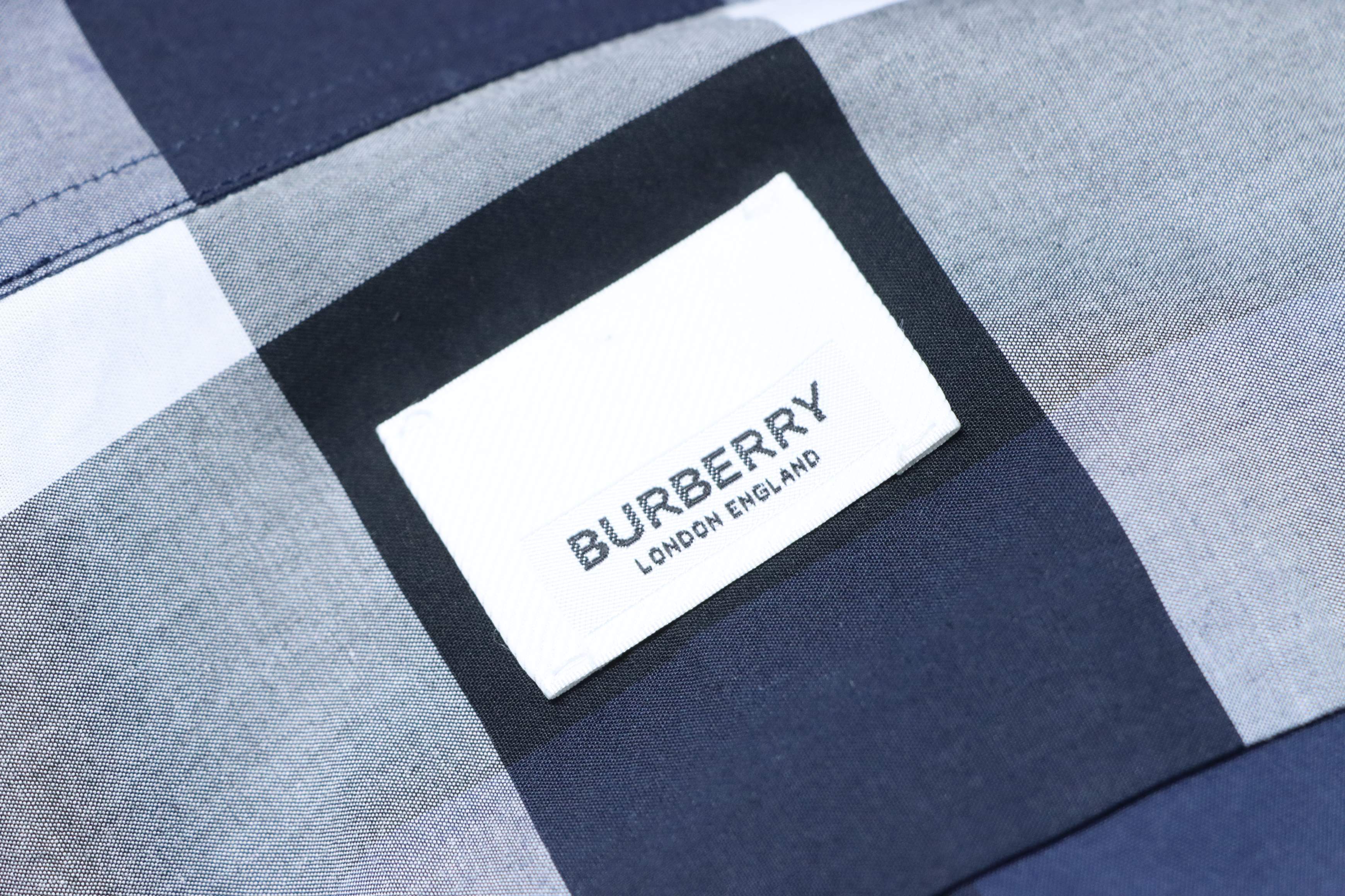 BURBERRY Check Cotton Shirt Style 2