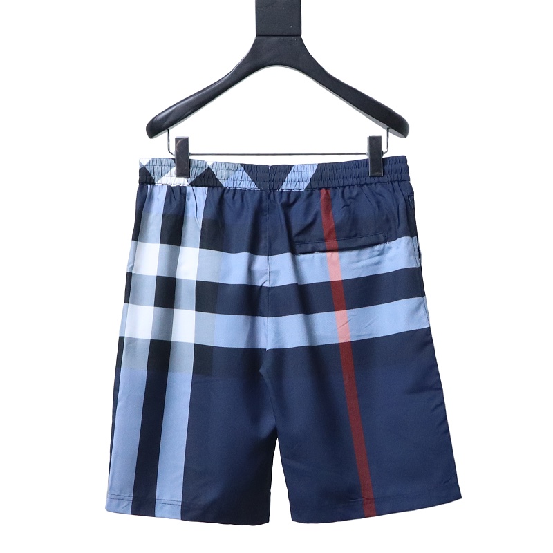 BURBERRY Check Drawstring Mesh Lining Beach Shorts Style 1