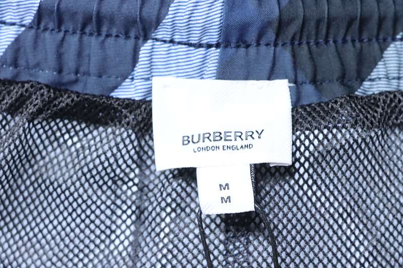 BURBERRY Check Drawstring Mesh Lining Beach Shorts Style 1
