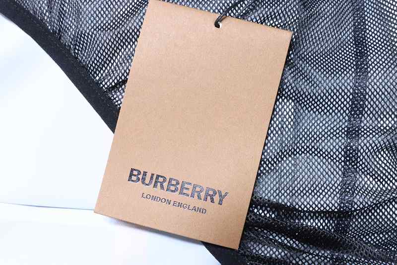 BURBERRY Check Drawstring Mesh Lining Beach Shorts Style 1