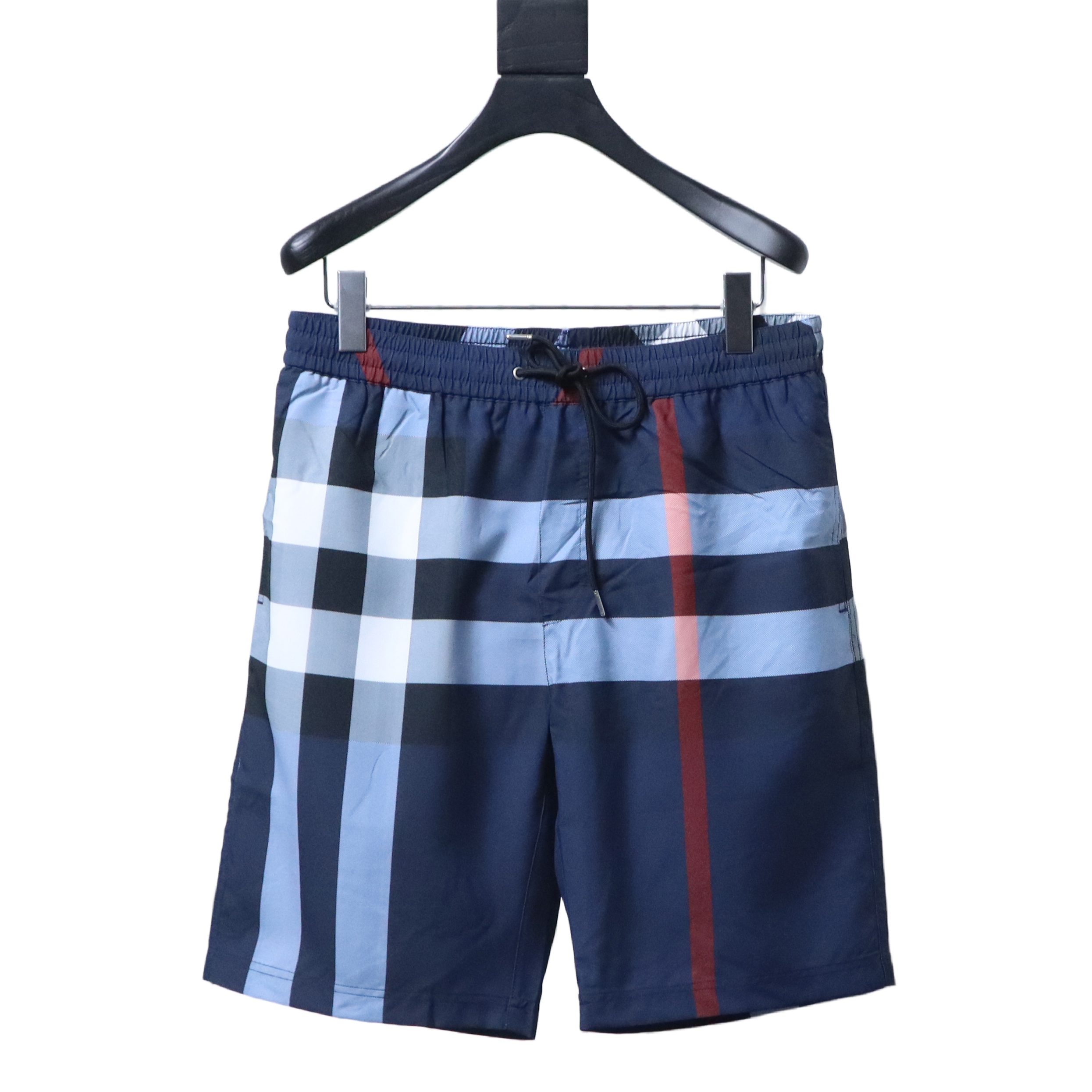 BURBERRY Check Drawstring Mesh Lining Beach Shorts Style 1