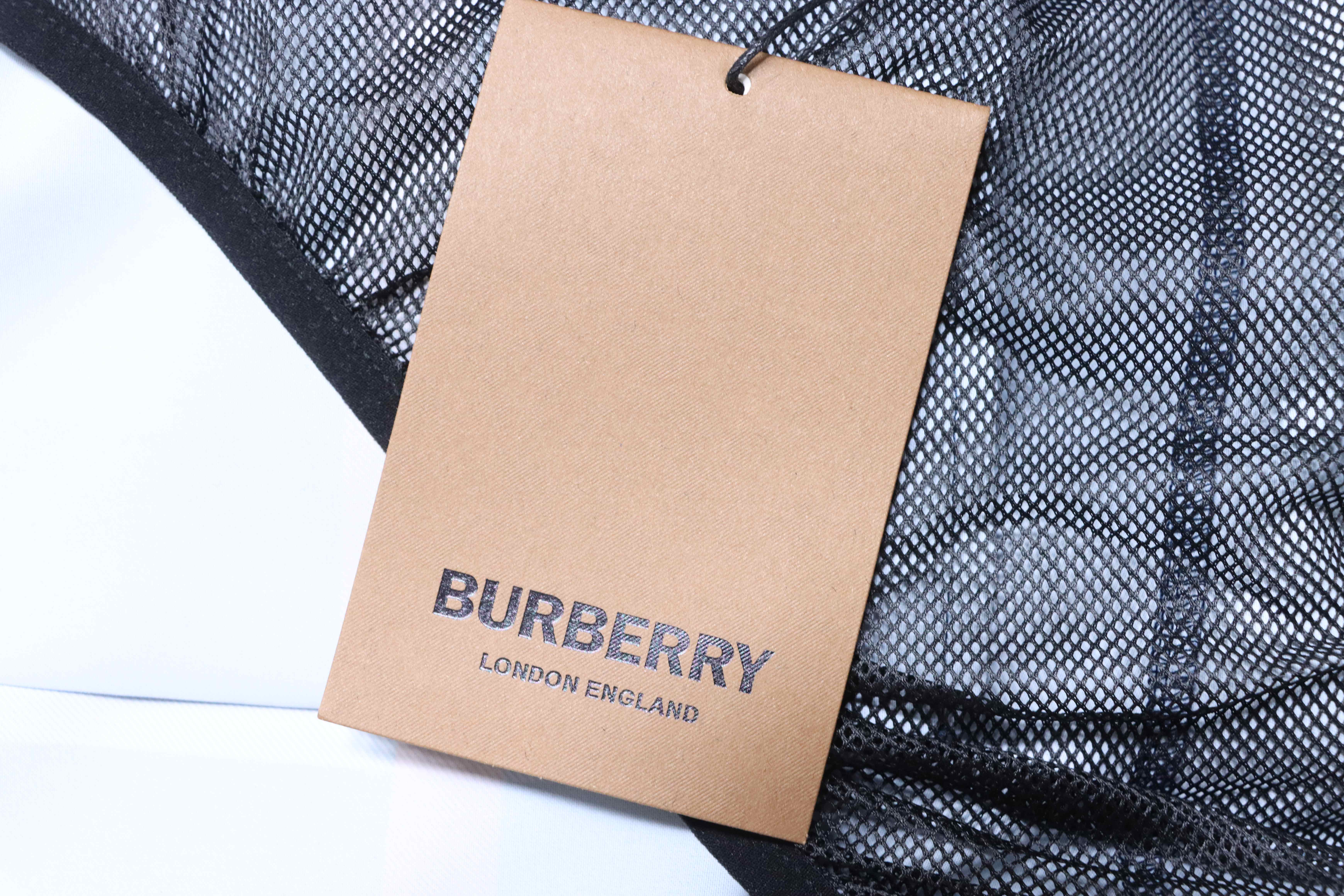 BURBERRY Check Drawstring Mesh Lining Beach Shorts Style 1
