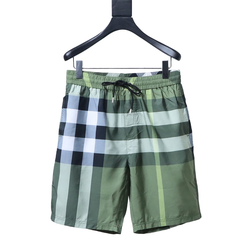 BURBERRY Check Drawstring Mesh Lining Beach Shorts Style 2