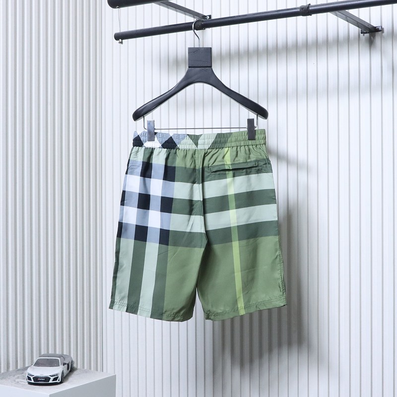 BURBERRY Check Drawstring Mesh Lining Beach Shorts Style 2