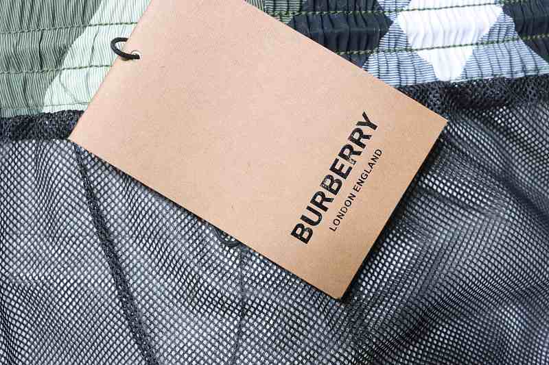 BURBERRY Check Drawstring Mesh Lining Beach Shorts Style 2
