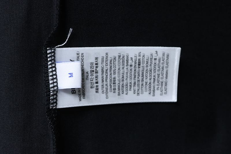 BURBERRY Check Embroidery Letter Short Sleeve T-Shirt Style 3