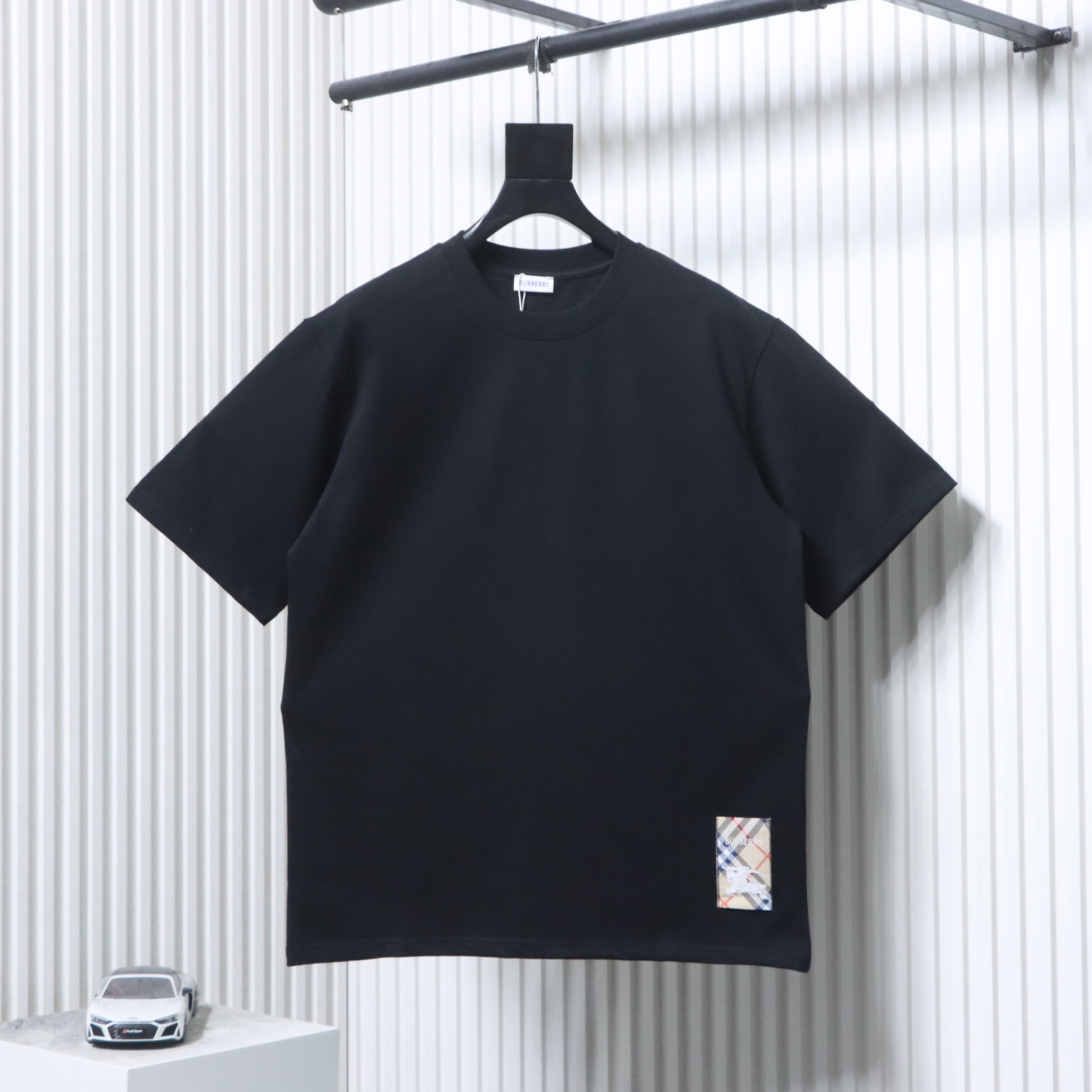 BURBERRY Check Equestrian Short Sleeve T-Shirt Style 2