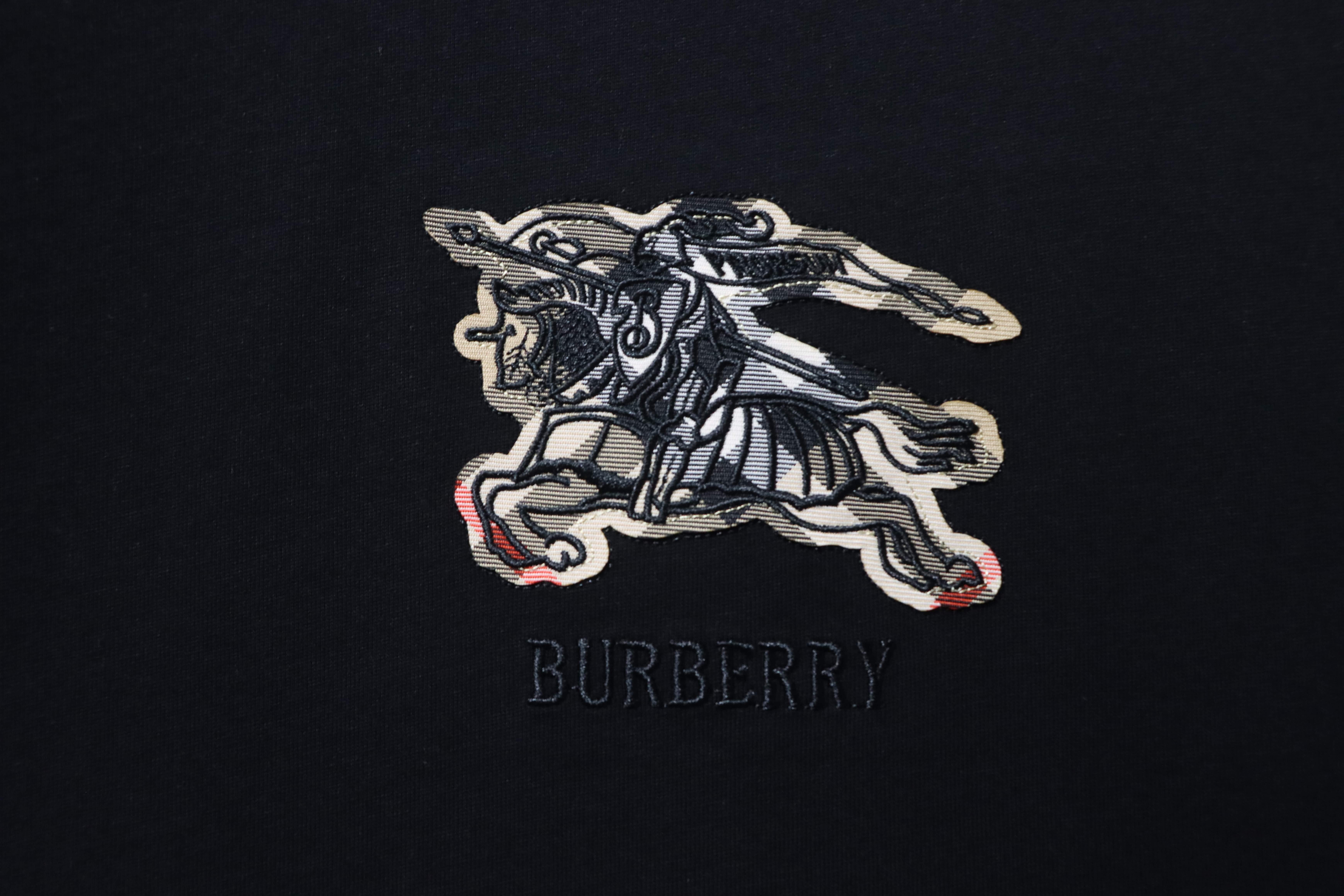 BURBERRY Check Equestrian Short Sleeve T-Shirt Style 3