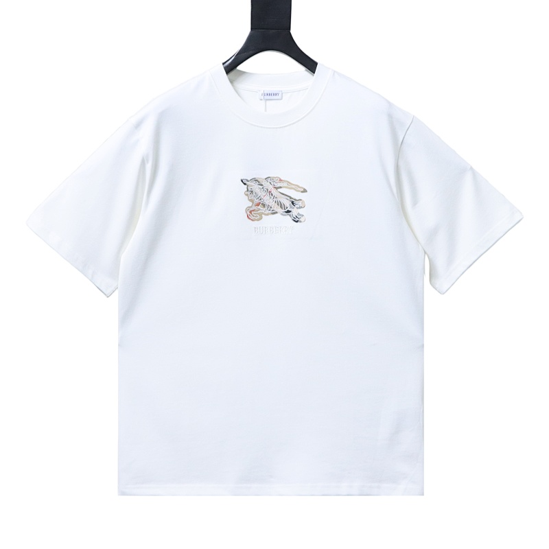 BURBERRY Check Equestrian Short Sleeve T-Shirt Style 4