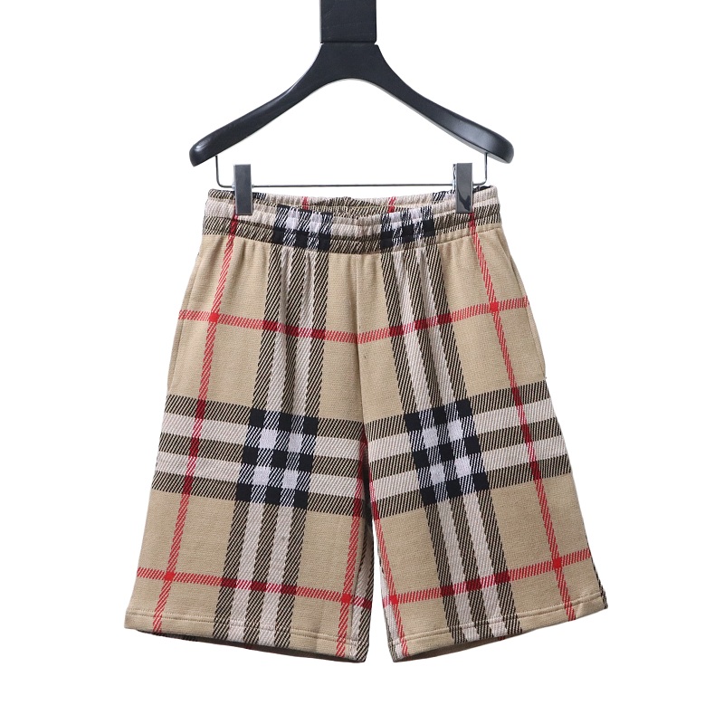 BURBERRY Check Knit Shorts Style 2