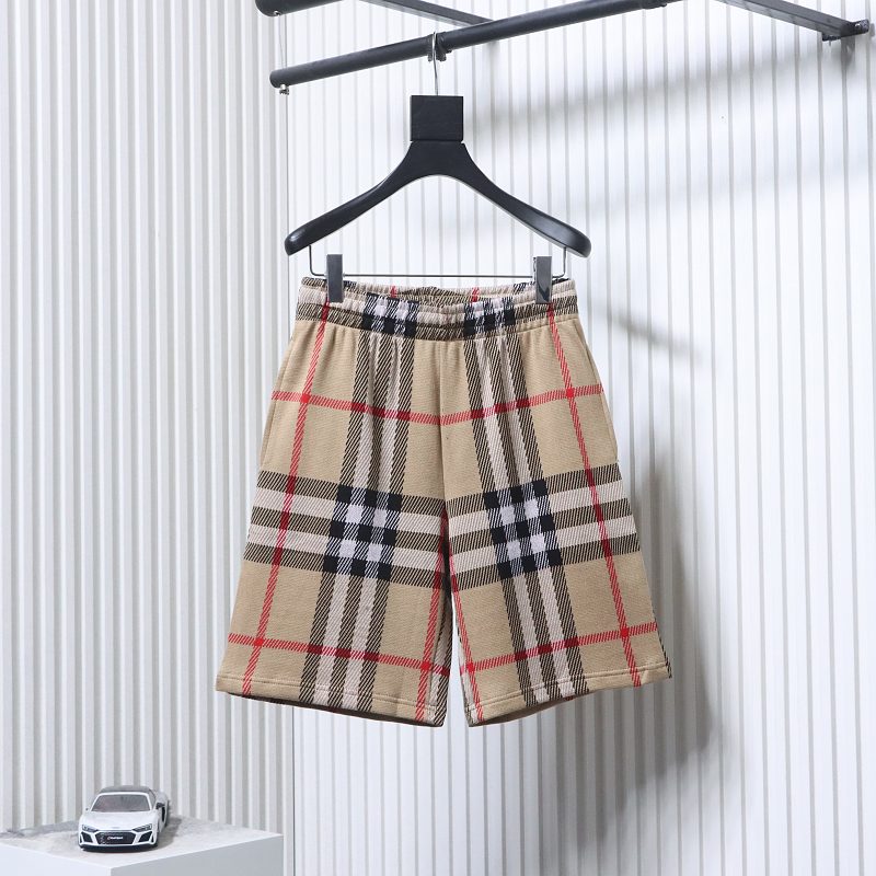 BURBERRY Check Knit Shorts Style 2