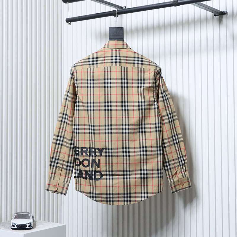 BURBERRY Check Letter Cotton Shirt