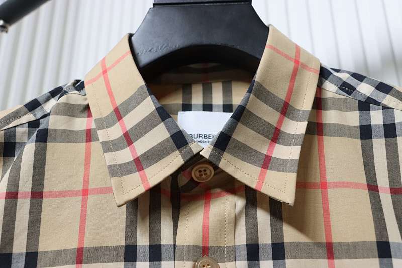BURBERRY Check Letter Cotton Shirt