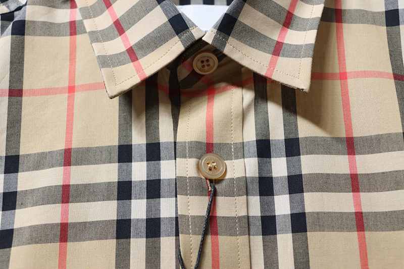BURBERRY Check Letter Cotton Shirt