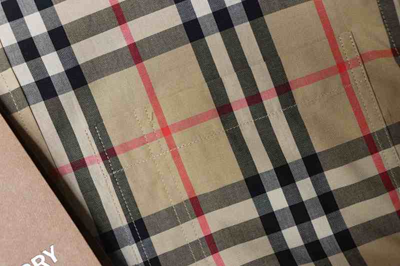 BURBERRY Check Letter Cotton Shirt