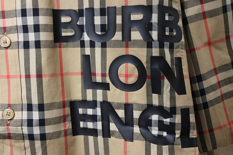 BURBERRY Check Letter Cotton Shirt