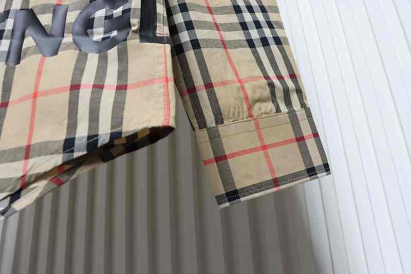 BURBERRY Check Letter Cotton Shirt