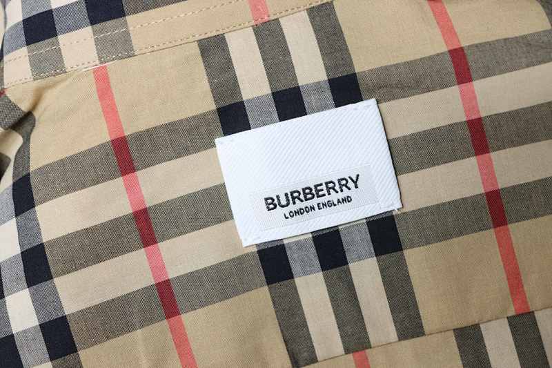 BURBERRY Check Letter Cotton Shirt