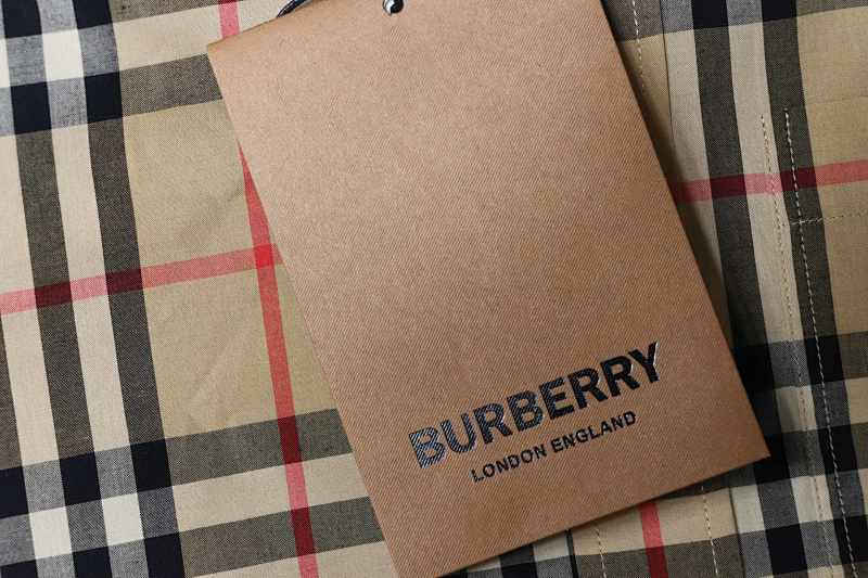 BURBERRY Check Letter Cotton Shirt