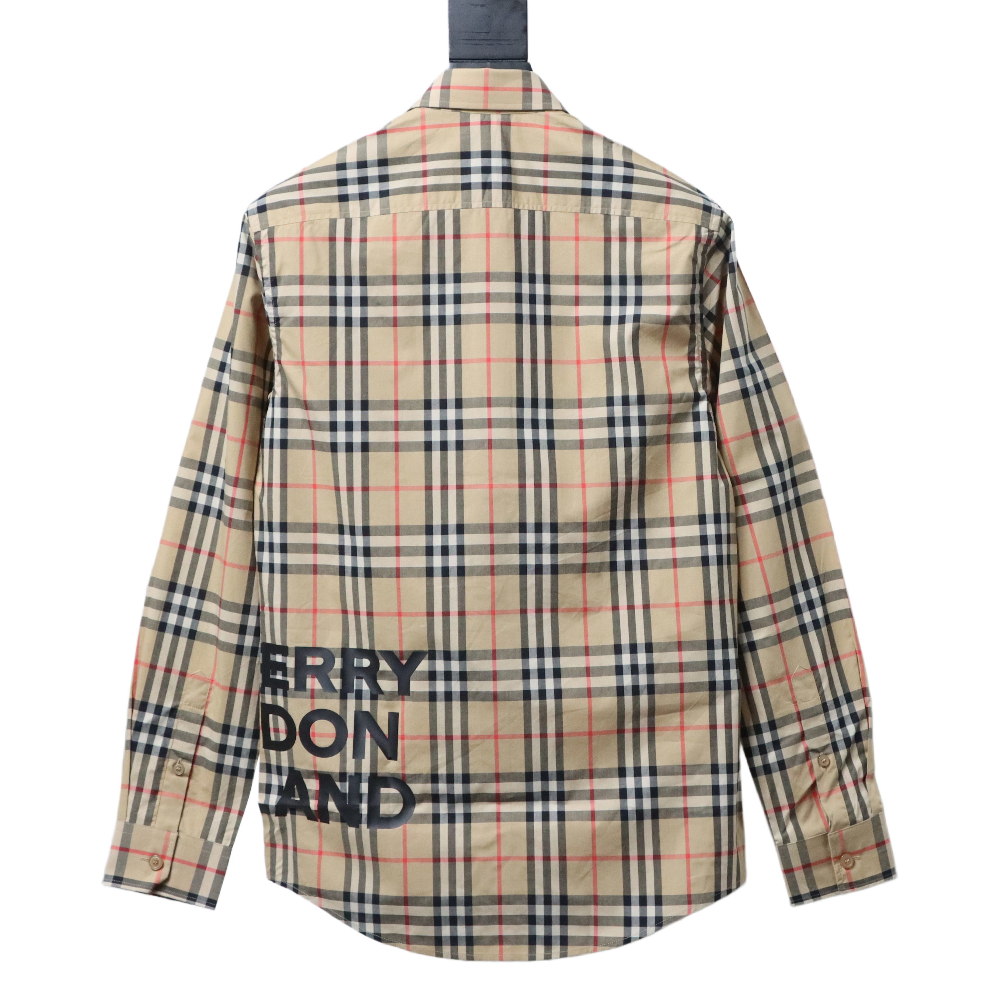 BURBERRY Check Letter Cotton Shirt