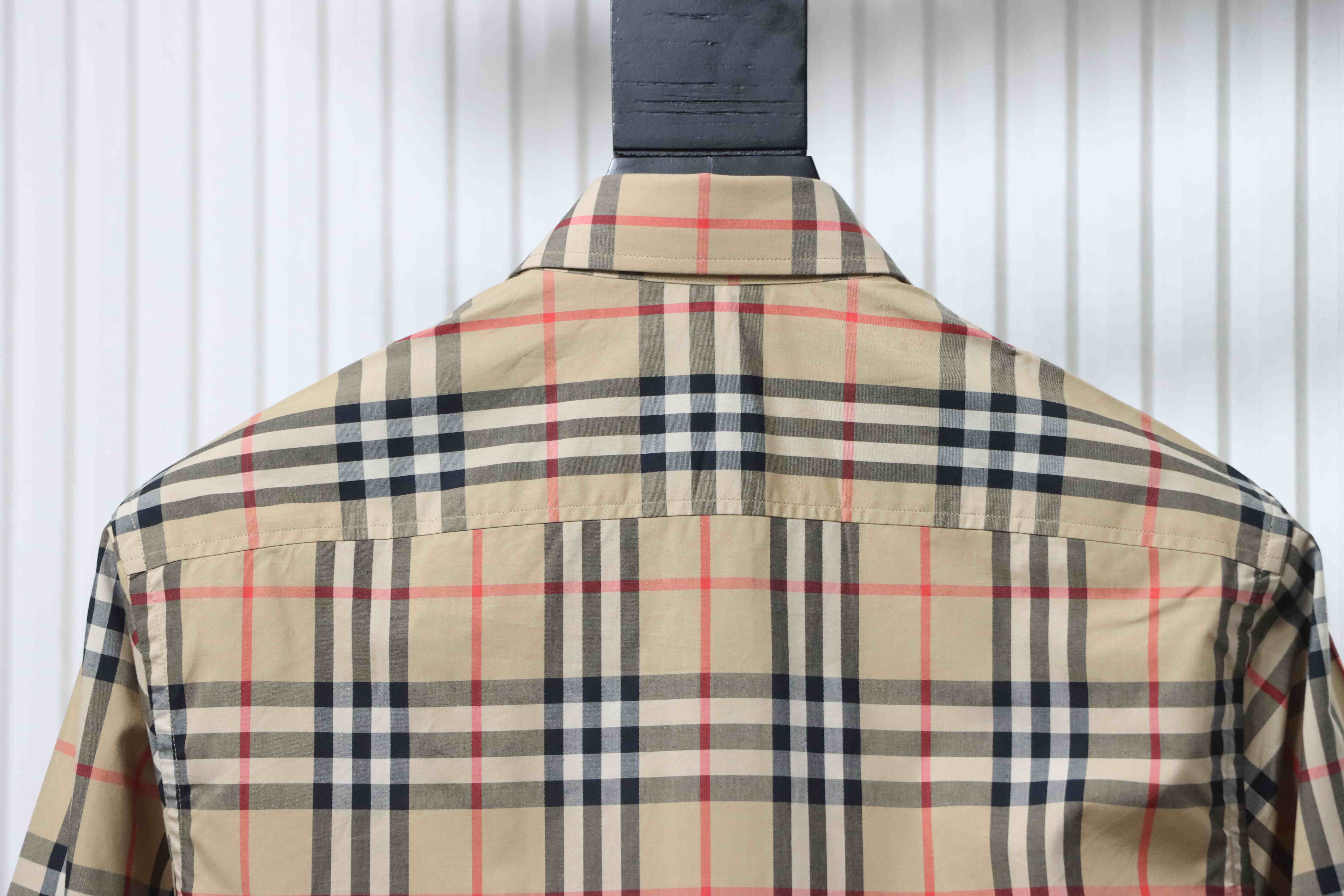 BURBERRY Check Letter Cotton Shirt