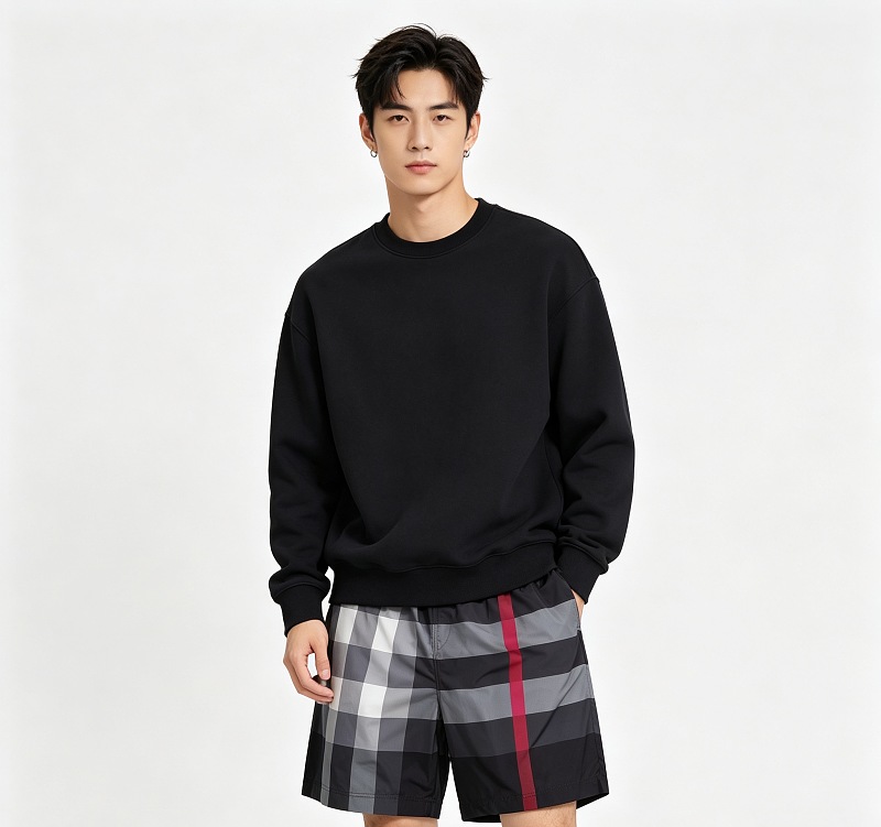 BURBERRY Check Men's Beach Casual Beach Casual Shorts Style 4