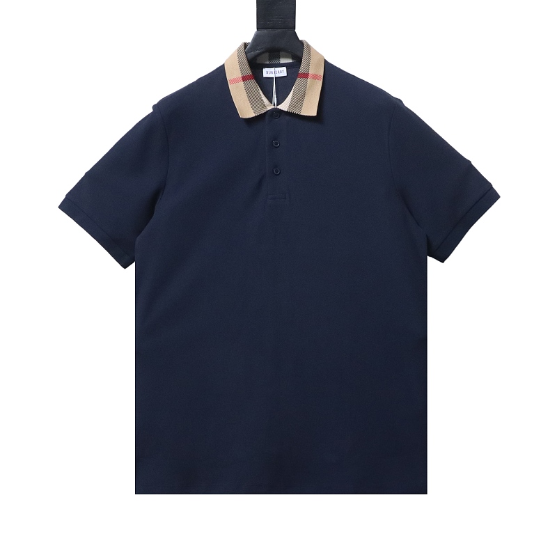 BURBERRY Check Short Sleeve Polo Shirt Style 1