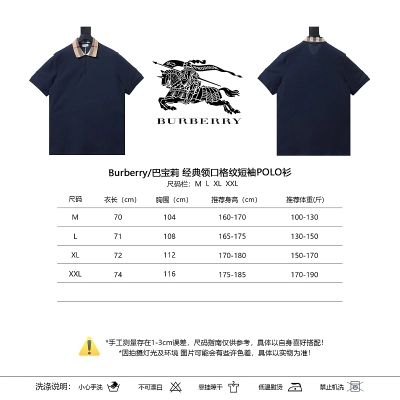 BURBERRY Check Short Sleeve Polo Shirt Style 1 02