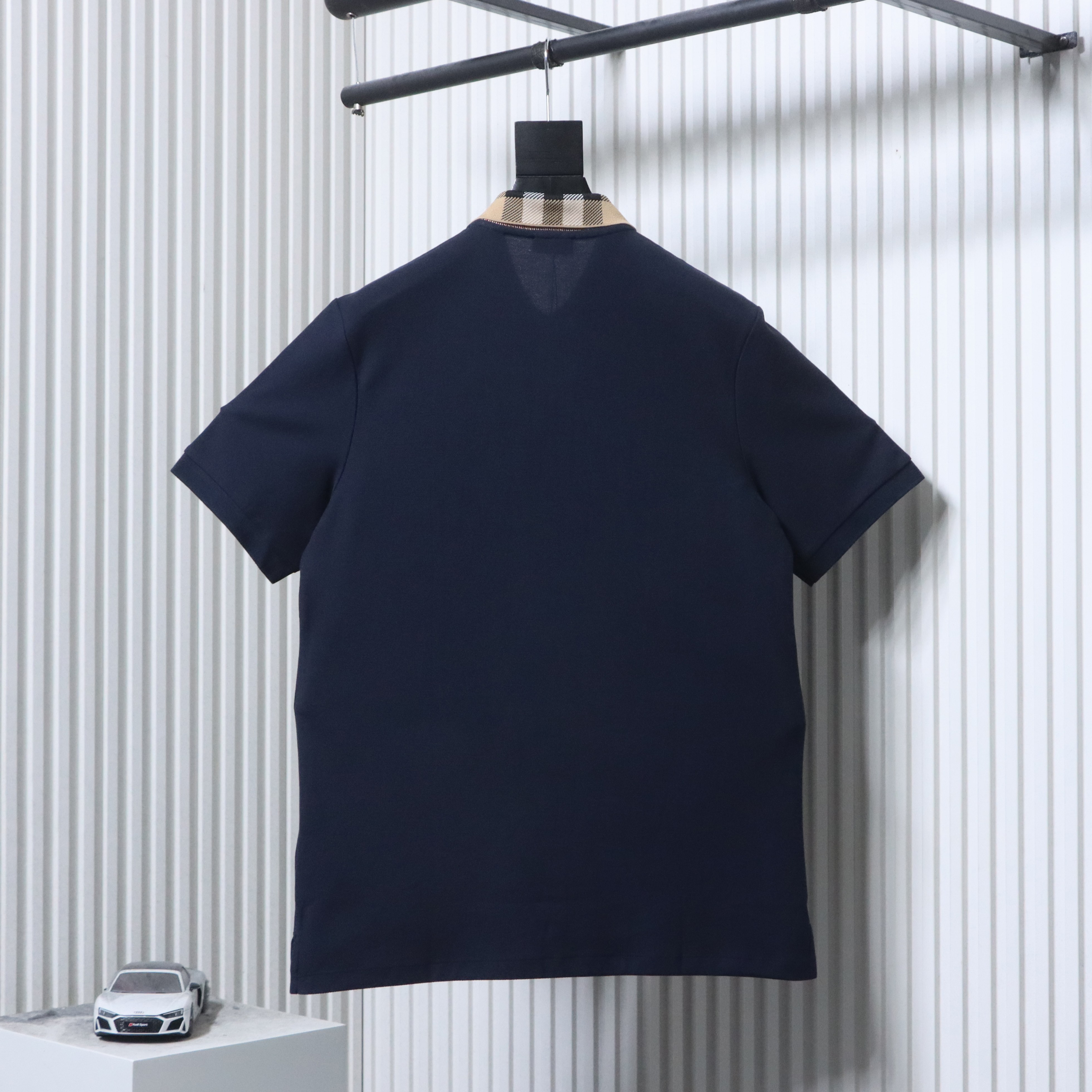 BURBERRY Check Short Sleeve Polo Shirt Style 1
